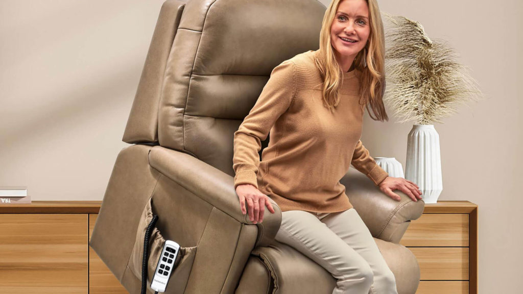 woman reclining in chair